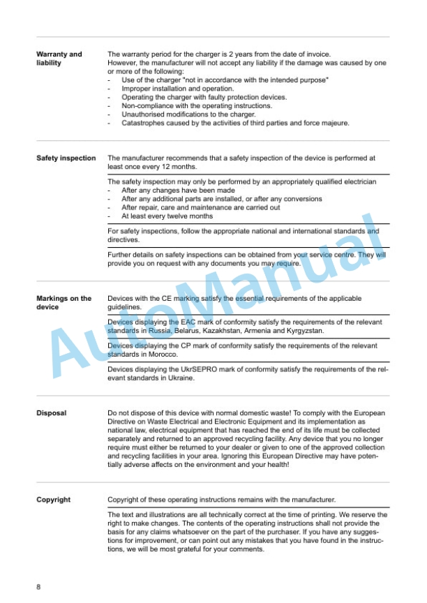 Linde 1152-01 - T16, T16L, T18, T20 Operating Instructions SN W41152V07449 and up 4 Linde 1152-01 - T16, T16L, T18, T20 Operating Instructions SN W41152V07449 and up - Image 4