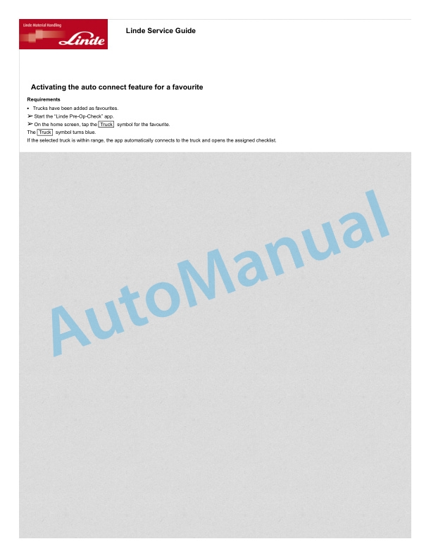 Linde 1152-01 - T16L Workshop Manuals SN up to W41152V07447 4 Linde 1152-01 - T16L Workshop Manuals SN up to W41152V07447 - Image 4