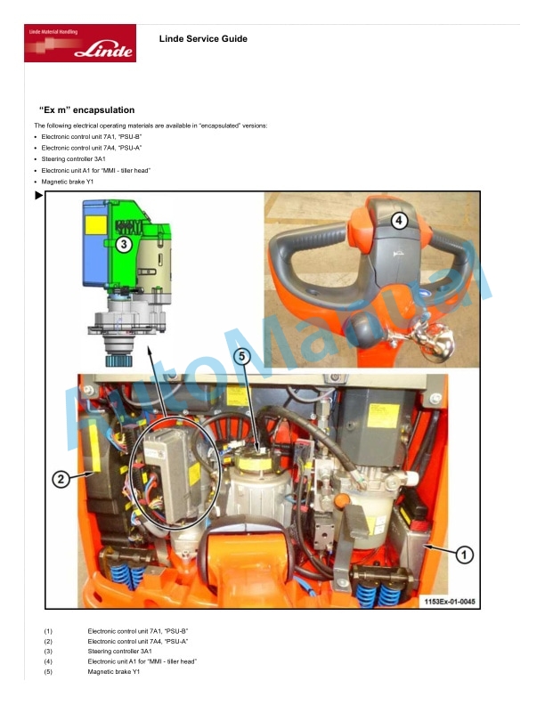 Linde 1153-01 - T20AP Ex3G, T25 Ex3G, T25AP Ex3G, T30 Ex3G Workshop Manuals 5 Linde 1153-01 - T20AP Ex3G, T25 Ex3G, T25AP Ex3G, T30 Ex3G Workshop Manuals - Image 5