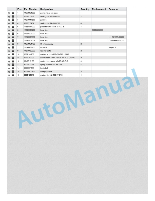 Linde 1158-20 - T20AP-20 Production site XM2 Factory Spare Parts Manual SN C21158Y80001 and up 4 Linde 1158-20 - T20AP-20 Production site XM2 Factory Spare Parts Manual SN C21158Y80001 and up - Image 4