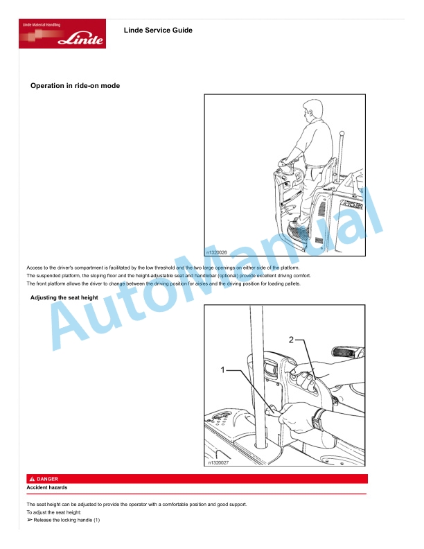 Linde 1159-01 - N20 Production site Xiamen Operating Instructions SN 05.16 and up 3 Linde 1159-01 - N20 Production site Xiamen Operating Instructions SN 05.16 and up - Image 3