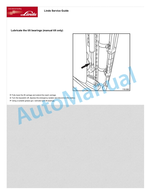 Linde 116-01 - R14X, R16X, R17X, R17XHD Operating Instructions SN 01.05 and up SN up to 09.07 5 Linde 116-01 - R14X, R16X, R17X, R17XHD Operating Instructions SN 01.05 and up SN up to 09.07 - Image 5