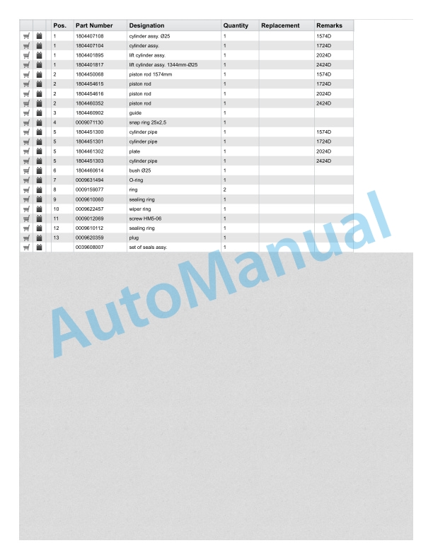 Linde 1163-01 - D10, D10 AP, D10 AP-B Spare Parts Manual SN up to W41163V00059 5 Linde 1163-01 - D10, D10 AP, D10 AP-B Spare Parts Manual SN up to W41163V00059 - Image 5