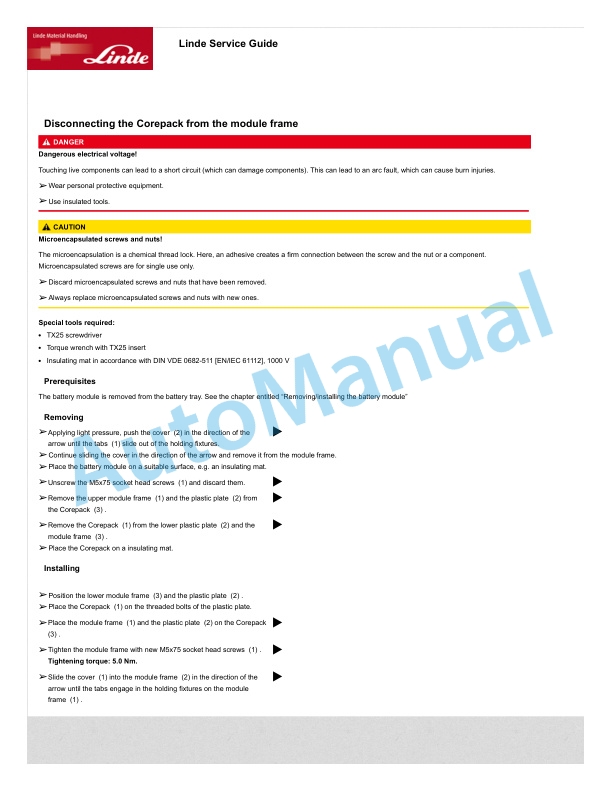 Linde 1163-01 - D10, D10 AP, D10 AP-B Workshop Manuals SN up to W41163V00059 4 Linde 1163-01 - D10, D10 AP, D10 AP-B Workshop Manuals SN up to W41163V00059 - Image 4