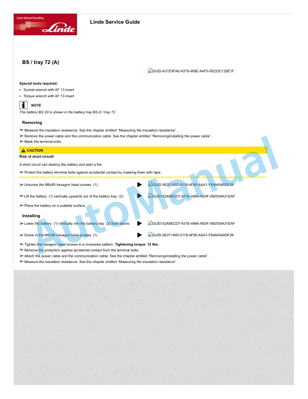 Linde 1163-01 - D10, D10 AP, D10 AP-B Workshop Manuals SN up to W41163V00059 5 Linde 1163-01 - D10, D10 AP, D10 AP-B Workshop Manuals SN up to W41163V00059 - Image 5