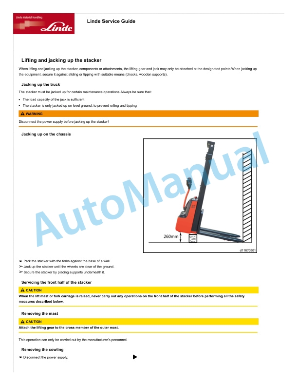 Linde 1167-01 - ML10 Production site Xiamen, Ningbo China Operating Instructions SN CT1167H00001 and up SN up to 05.18 4 Linde 1167-01 - ML10 Production site Xiamen, Ningbo China Operating Instructions SN CT1167H00001 and up SN up to 05.18 - Image 4