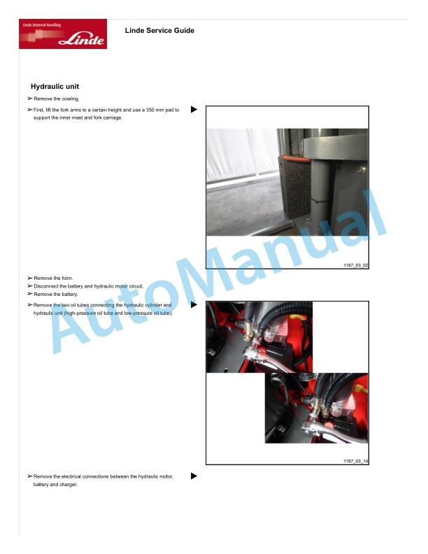 Linde 1167-01 - ML10 Production site Xiamen, Ningbo China Workshop Manuals SN CT1167H00001 and up SN up to 05.18 4 Linde 1167-01 - ML10 Production site Xiamen, Ningbo China Workshop Manuals SN CT1167H00001 and up SN up to 05.18 - Image 4