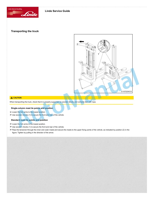 Linde 1167-03 - ML10, ML12, MM10, MM10i, MM12 Production site Xiamen Operating Instructions SN CT1167V50001 and up 3 Linde 1167-03 - ML10, ML12, MM10, MM10i, MM12 Production site Xiamen Operating Instructions SN CT1167V50001 and up - Image 3