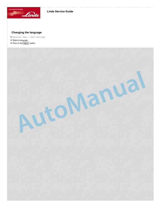 Linde 1169-01 - L10, L12, L14AP, L14C Workshop Manuals SN 02.10 and up 5 Linde 1169-01 - L10, L12, L14AP, L14C Workshop Manuals SN 02.10 and up - Image 5