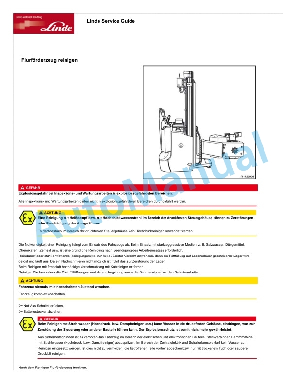 Linde 1172-01 - L03 EX Operating Instructions 4 Linde 1172-01 - L03 EX Operating Instructions - Image 4