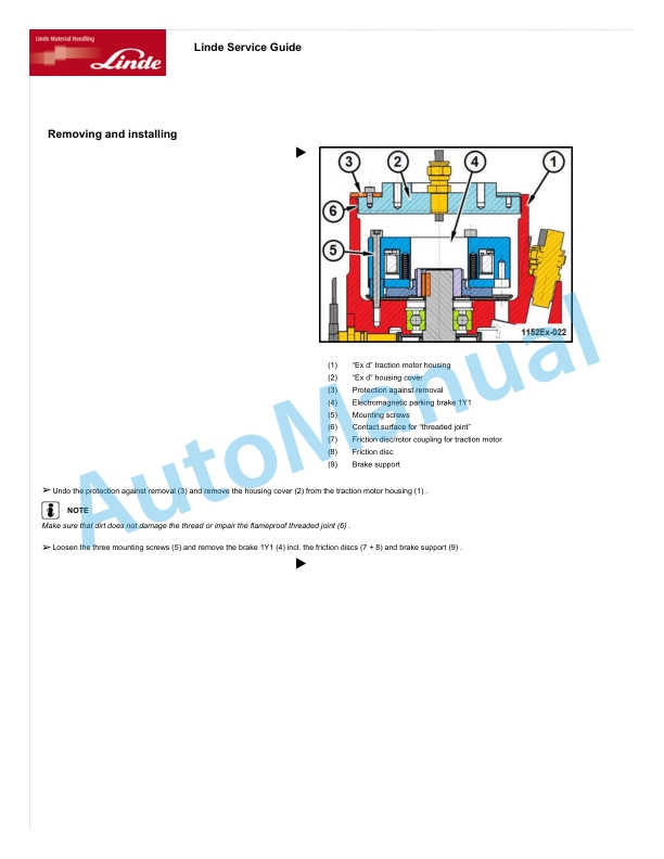 Linde 1172-01 - L12 EX, L12 i EX Workshop Manuals 5 Linde 1172-01 - L12 EX, L12 i EX Workshop Manuals - Image 5