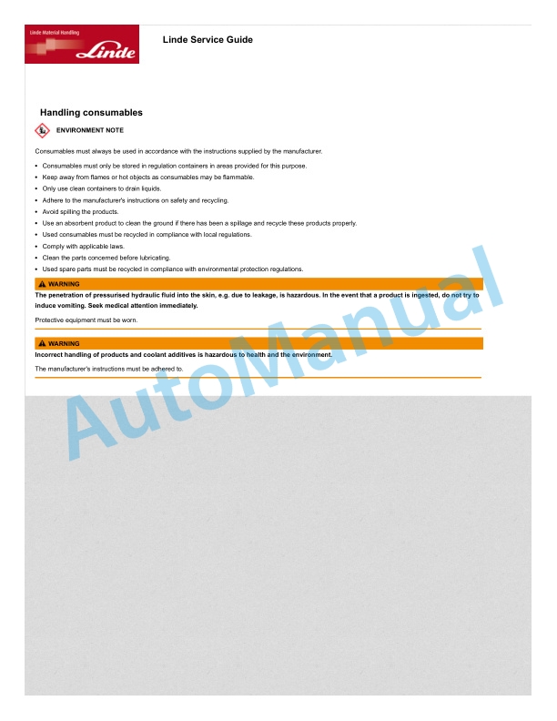 Linde 1173-01 - D12, D12AP, D14, D14AP Operating Instructions SN W41173V04922 and P21173V00001 and up 5 Linde 1173-01 - D12, D12AP, D14, D14AP Operating Instructions SN W41173V04922 and P21173V00001 and up - Image 5