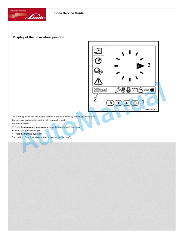 Linde 1174-01 - L14R, L14RW, L16R, L16RW Operating Instructions SN W41174V00083 and up 5 Linde 1174-01 - L14R, L14RW, L16R, L16RW Operating Instructions SN W41174V00083 and up - Image 5