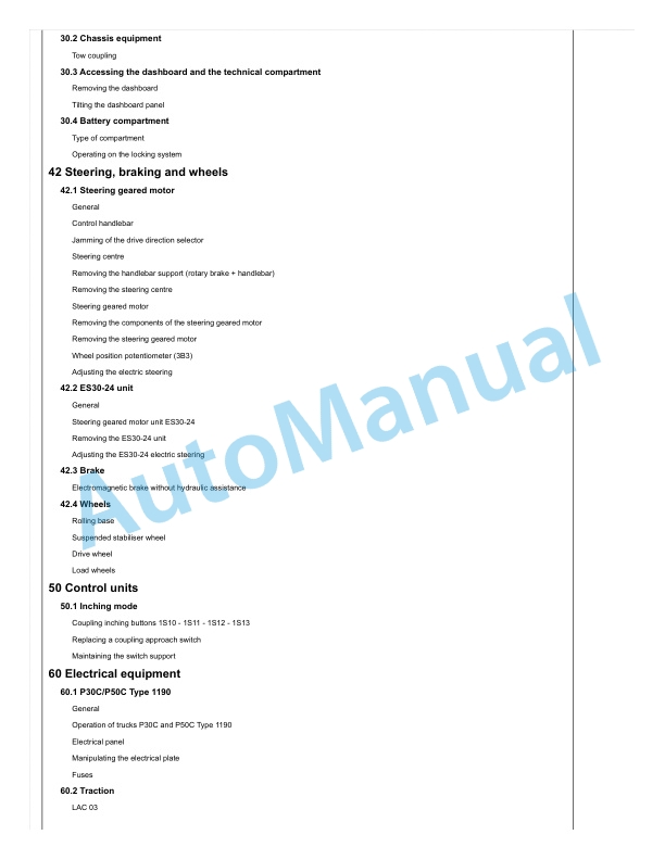 Linde 1190-01 - P-matic, P30C, P50C Workshop Manuals SN 03.08 and up SN up to W41190V00348 3 Linde 1190-01 - P-matic, P30C, P50C Workshop Manuals SN 03.08 and up SN up to W41190V00348 - Image 3