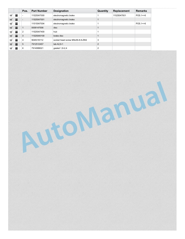Alternative view of Linde 1193-01 - W04 Spare Parts Manual