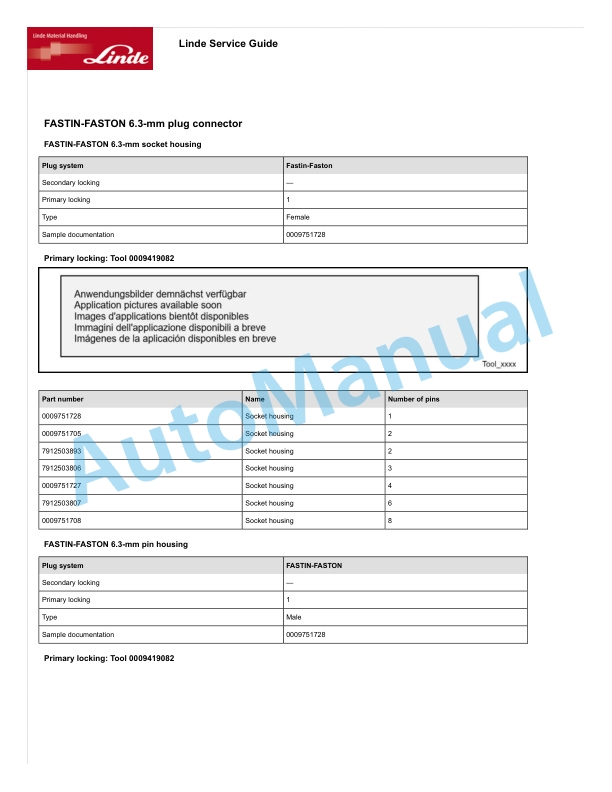 Linde 1193-01 - W04 Workshop Manuals 4 Linde 1193-01 - W04 Workshop Manuals - Image 4