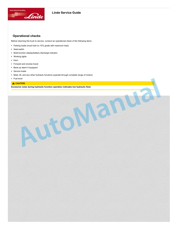 Linde 1202-01 - H20 to H35T Operating Instructions SN 01.20 and up 4 Linde 1202-01 - H20 to H35T Operating Instructions SN 01.20 and up - Image 4
