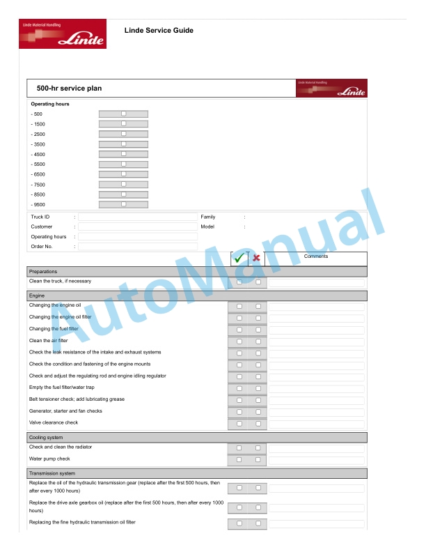 Linde 1218-01 - HT25D, HT30D Operating Instructions SN 04.13 and up 4 Linde 1218-01 - HT25D, HT30D Operating Instructions SN 04.13 and up - Image 4