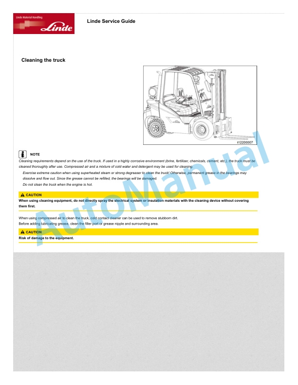 Linde 1220-01 - H25D, H25T, H30D, H30T, H35D, H35T Production site Xiamen Operating Instructions SN C11220G00001 and up 5 Linde 1220-01 - H25D, H25T, H30D, H30T, H35D, H35T Production site Xiamen Operating Instructions SN C11220G00001 and up - Image 5