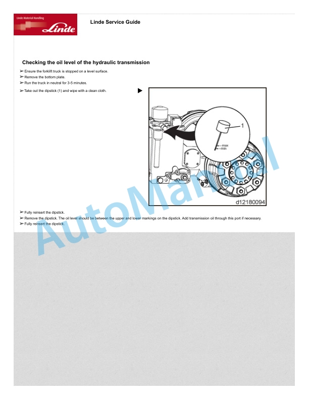 Linde 1233-01 - HT25D, HT30D, HT35D Operating Instructions SN B11233X00001 and up 4 Linde 1233-01 - HT25D, HT30D, HT35D Operating Instructions SN B11233X00001 and up - Image 4