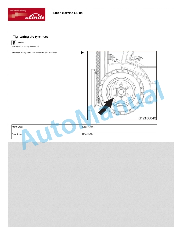 Linde 1233-01 - HT25D, HT30D, HT35D Operating Instructions SN B11233X00001 and up 5 Linde 1233-01 - HT25D, HT30D, HT35D Operating Instructions SN B11233X00001 and up - Image 5