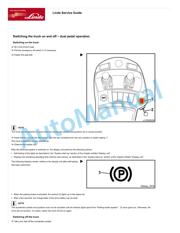 Linde 1252-01 - X20, X25, X30, X35 Production site Aschaffenburg Operating Instructions 3 Linde 1252-01 - X20, X25, X30, X35 Production site Aschaffenburg Operating Instructions - Image 3