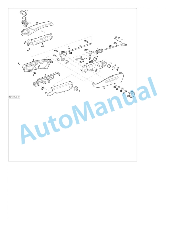 Alternative view of Linde 1254-01 - X35, X40, X45, X50 Production site Aschaffenburg Spare Parts Manual