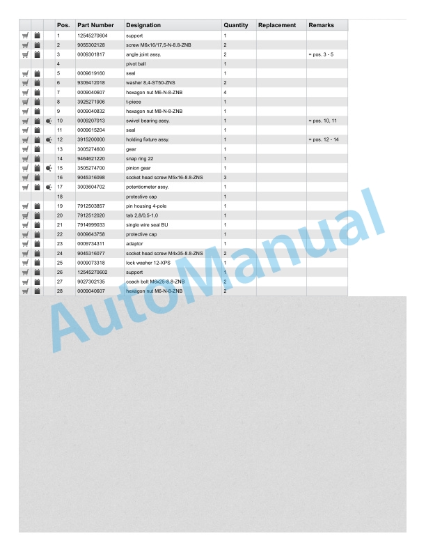 Linde 1254-01 - X35, X40, X45, X50 Production site Aschaffenburg Spare Parts Manual 3 Linde 1254-01 - X35, X40, X45, X50 Production site Aschaffenburg Spare Parts Manual - Image 3