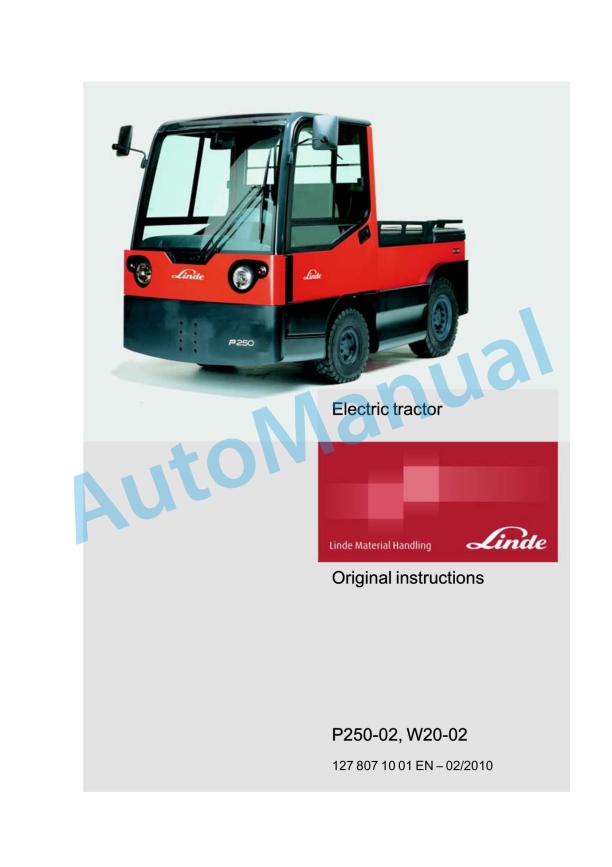 Linde 127-02 - P250 Operating Instructions SN up to 51X127B000138