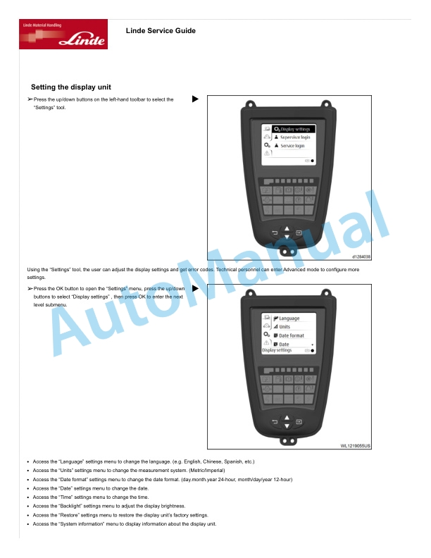 Linde 1284-01 - E15B, E18B, E20B, E25B Production site Xiamen Workshop Manuals SN B11284X00001 and up 5 Linde 1284-01 - E15B, E18B, E20B, E25B Production site Xiamen Workshop Manuals SN B11284X00001 and up - Image 5
