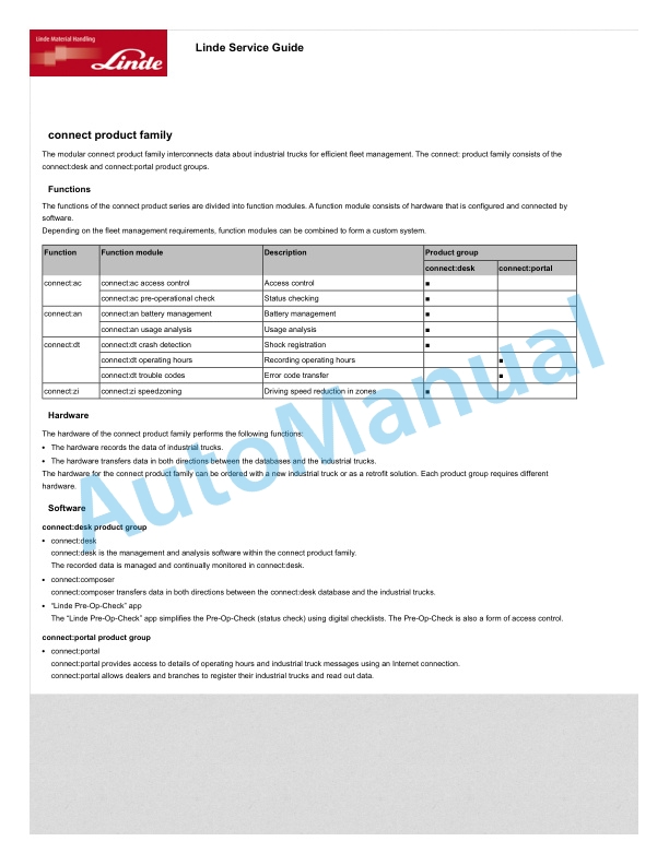 Linde 131-01 - P50 Workshop Manuals SN up to W4X131V05056 4 Linde 131-01 - P50 Workshop Manuals SN up to W4X131V05056 - Image 4