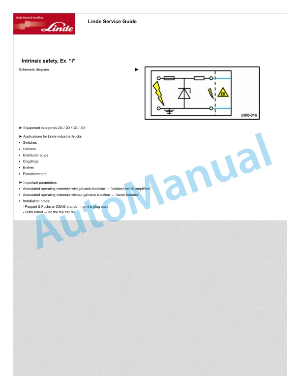 Linde 131-01 - T20 EX AP, T20 EX SP, T24 EX AP, T24 EX SP Workshop Manuals 3 Linde 131-01 - T20 EX AP, T20 EX SP, T24 EX AP, T24 EX SP Workshop Manuals - Image 3