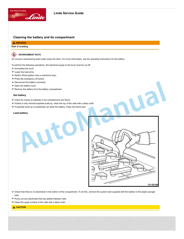Linde 131-01 - T20AP, T20SP, T20SP B, T24AP, T24SP Operating Instructions SN 03.06 and up SN up to W4X131G02743 4 Linde 131-01 - T20AP, T20SP, T20SP B, T24AP, T24SP Operating Instructions SN 03.06 and up SN up to W4X131G02743 - Image 4