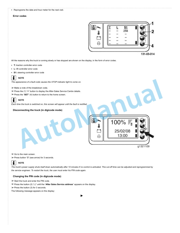 Linde 131-01 - T30 EX 2G Operating Instructions 3 Linde 131-01 - T30 EX 2G Operating Instructions - Image 3