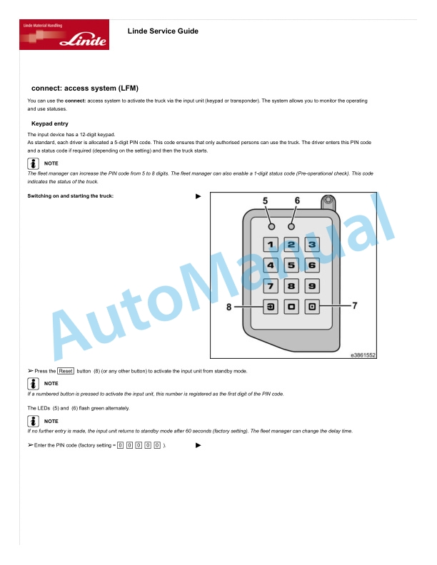 Linde 131-01 - T30 EX 2G Operating Instructions 4 Linde 131-01 - T30 EX 2G Operating Instructions - Image 4