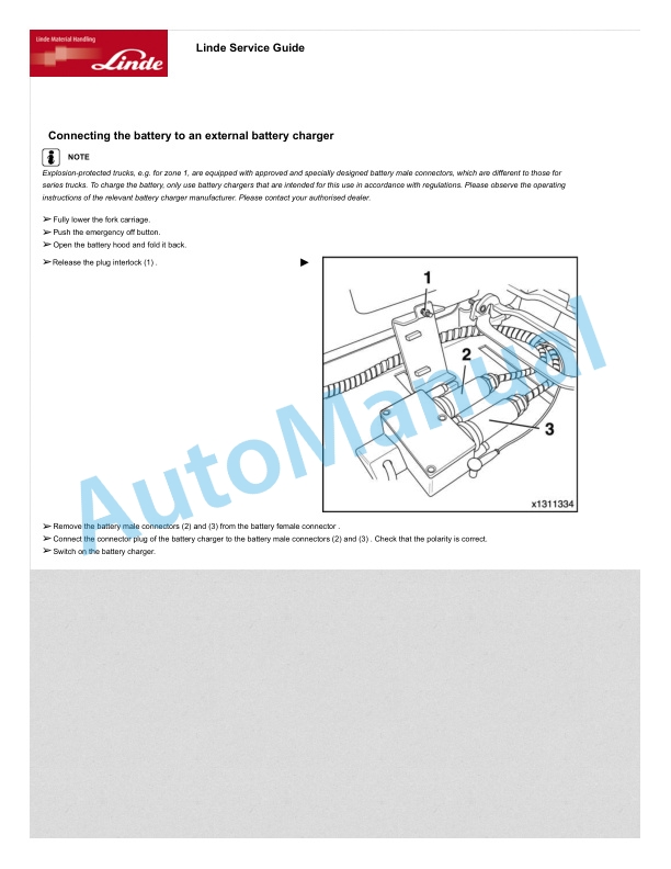 Linde 131-01 - T30 EX 2G Operating Instructions 5 Linde 131-01 - T30 EX 2G Operating Instructions - Image 5