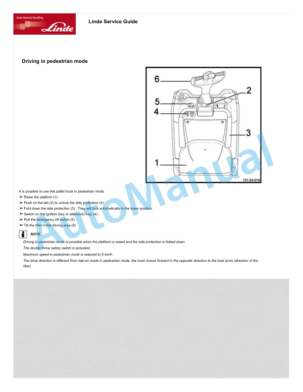 Linde 131-02 - T20, T20AP, T20SP, T20SP ION, T25, T25 AP, T25SP, T25SP ION Operating Instructions SN W4X131V05781 and up 5 Linde 131-02 - T20, T20AP, T20SP, T20SP ION, T25, T25 AP, T25SP, T25SP ION Operating Instructions SN W4X131V05781 and up - Image 5