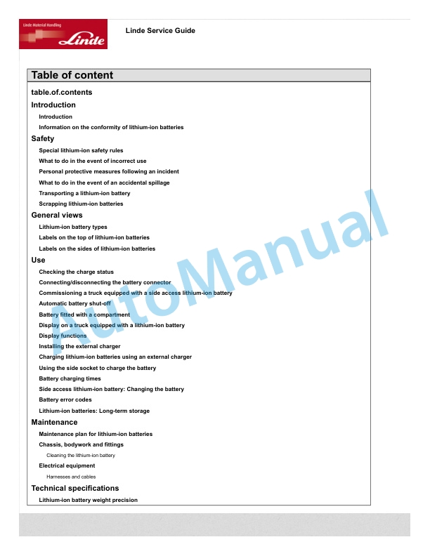 Linde 132-01 - N20L, N20LI, N20LoL Operating Instructions SN 10.05 and up SN up to W4X132V02230 5 Linde 132-01 - N20L, N20LI, N20LoL Operating Instructions SN 10.05 and up SN up to W4X132V02230 - Image 5