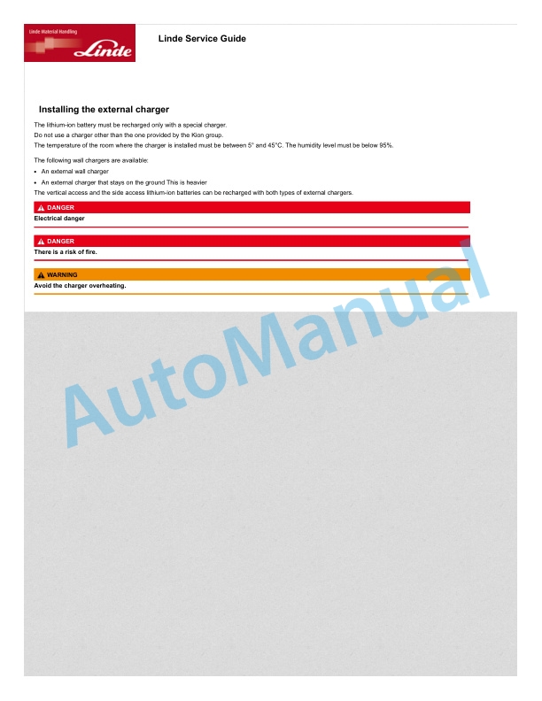 Linde 133-01 - L-matic HP, L12AP to L14SP Workshop Manuals SN W4X133V02097 and up 4 Linde 133-01 - L-matic HP, L12AP to L14SP Workshop Manuals SN W4X133V02097 and up - Image 4