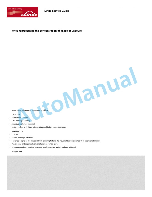 Linde 133-01 - L12 EXAP to L14 EXSP Workshop Manuals 4 Linde 133-01 - L12 EXAP to L14 EXSP Workshop Manuals - Image 4