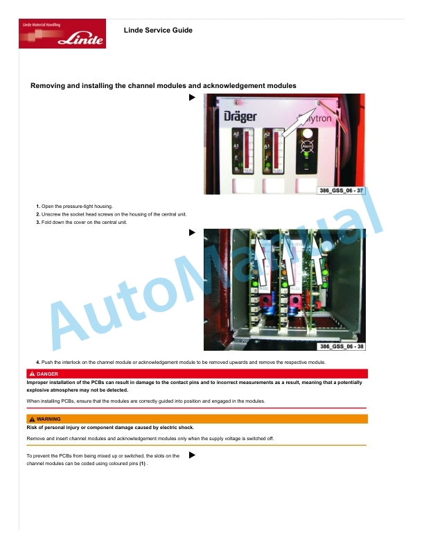 Linde 133-01 - L12 EXAP to L14 EXSP Workshop Manuals 5 Linde 133-01 - L12 EXAP to L14 EXSP Workshop Manuals - Image 5
