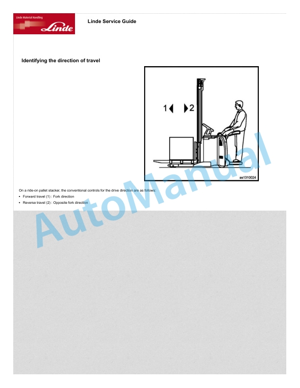 Linde 133-01 - L14AS-L16AS Operating Instructions SN W4X133V02097 and up 3 Linde 133-01 - L14AS-L16AS Operating Instructions SN W4X133V02097 and up - Image 3