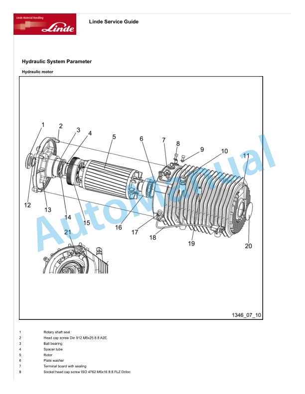Linde 1346-01 - E18S, E20S Production site Summerville Workshop Manuals 5 Linde 1346-01 - E18S, E20S Production site Summerville Workshop Manuals - Image 5