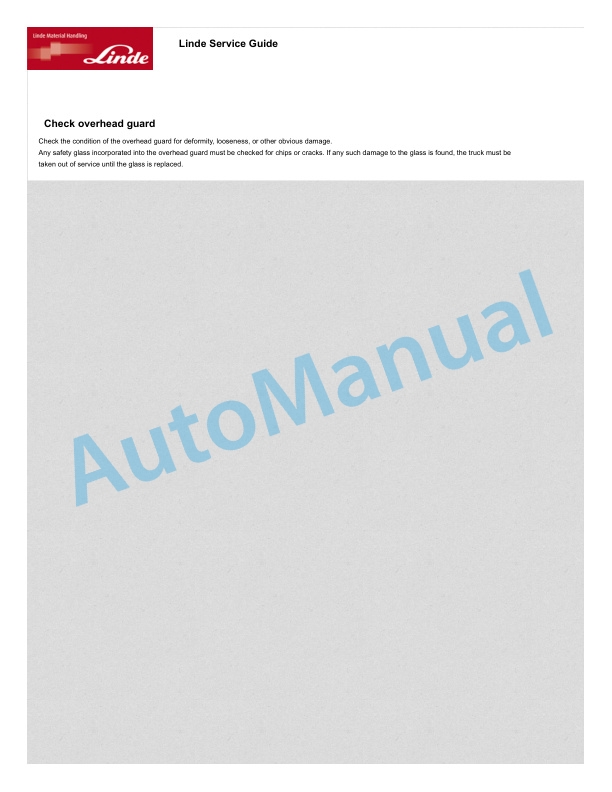 Linde 1355-01 - V15 Production site KION NA Operating Instructions SN A11355Y00001 and up 4 Linde 1355-01 - V15 Production site KION NA Operating Instructions SN A11355Y00001 and up - Image 4