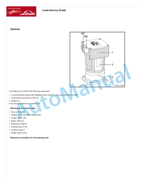 Linde 1355-01 - V15 Production site KION NA Workshop Manuals SN A11355Y00001 and up 3 Linde 1355-01 - V15 Production site KION NA Workshop Manuals SN A11355Y00001 and up - Image 3