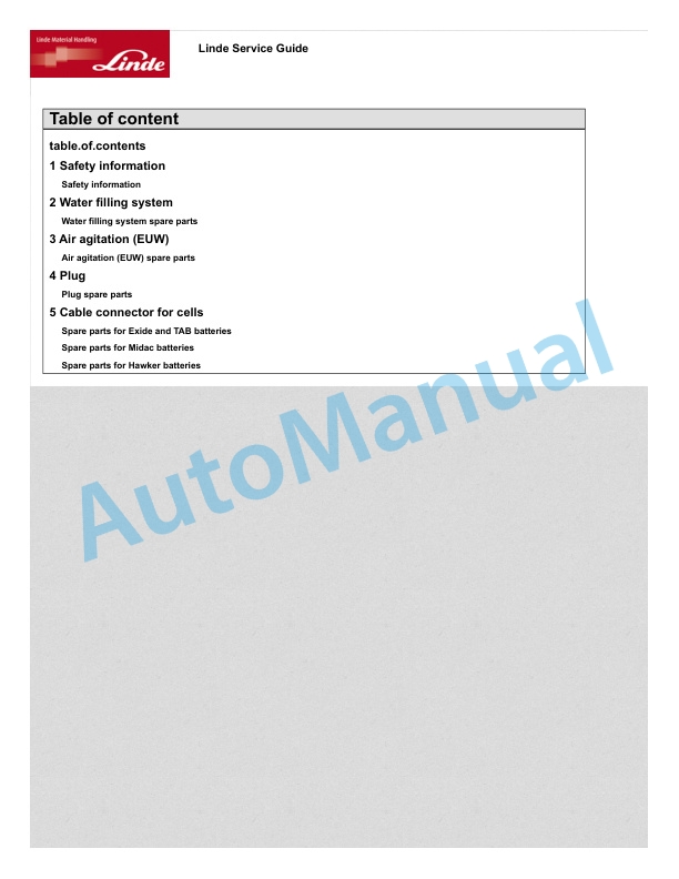 Linde 139-01 - L12R, L16R Workshop Manuals 5 Linde 139-01 - L12R, L16R Workshop Manuals - Image 5