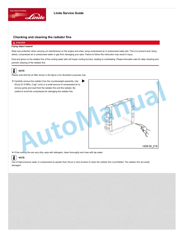 Linde 1408-01 - HT100D, HT80D Operating Instructions 3 Linde 1408-01 - HT100D, HT80D Operating Instructions - Image 3