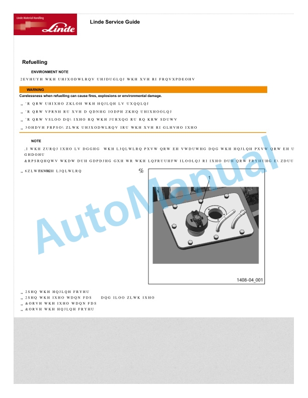 Linde 1408-01 - HT100D, HT80D Operating Instructions 5 Linde 1408-01 - HT100D, HT80D Operating Instructions - Image 5