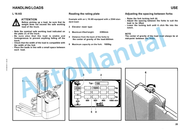 Linde 141-01 - L12L, L12LP, L16AS Operating Instructions 2 Linde 141-01 - L12L, L12LP, L16AS Operating Instructions-2