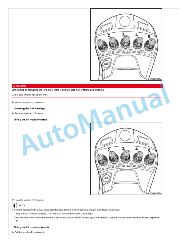 Linde 1411-01 - HT100, HT120, HT140, HT150, HT160 Operating Instructions 4 Linde 1411-01 - HT100, HT120, HT140, HT150, HT160 Operating Instructions - Image 4